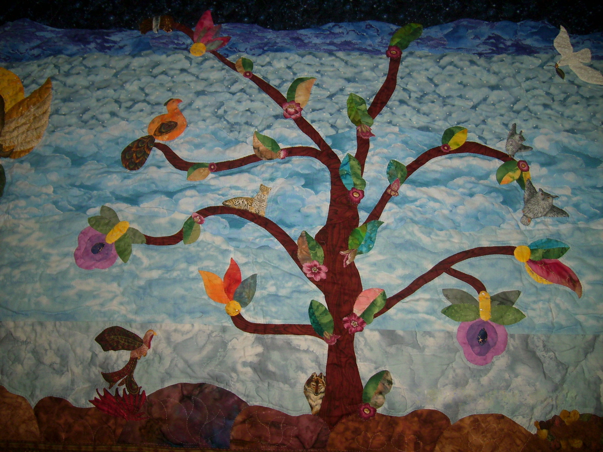 Appliqued Tranquility Quilt by Pat Ensey